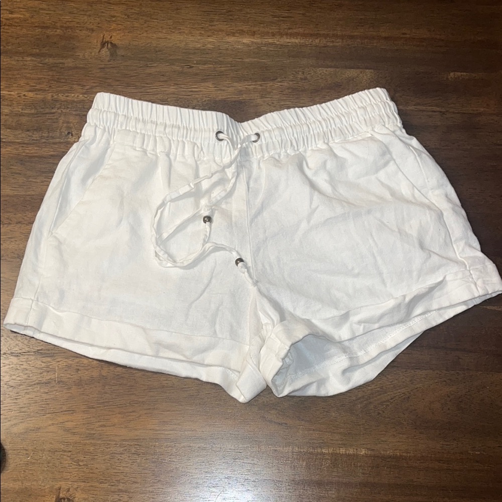 New love tree linen collection shorts size s white